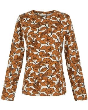 Regatta Orla Kiely T-shirt d'hiver à manches longues pour femme - Marron