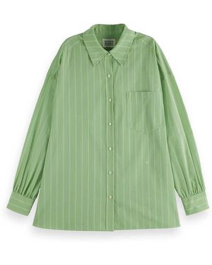 Scotch & Soda Regular-fit Girlfriend Shirt - Green