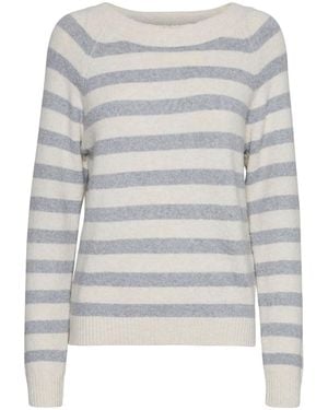 Vero Moda Vmdoffy LS O-Neck Blouse Ga Noos Maglione Lavorato a Maglia - Grigio