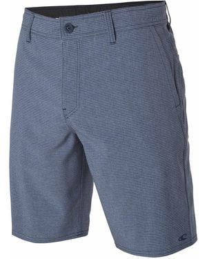 O'neill Sportswear Locked Quick Dry Stretch Hybrid Boardshort Flat Front Shorts - Blue