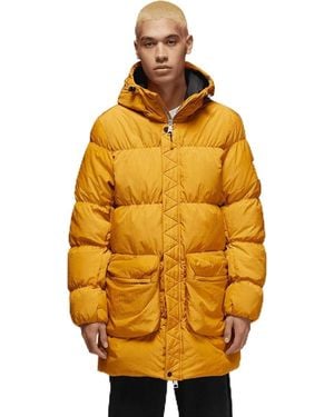 Nike Jordan Essential Statement Parka Long Two-way Zip Coat Dq7346-712 Size M - Orange