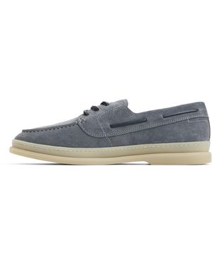 Ted Baker Cromerr Mens Boat Shoes In Grey - 9 Uk - Blue