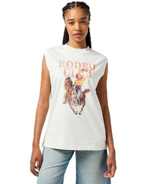 Wrangler Muscle Tank T-Shirt - Bianco