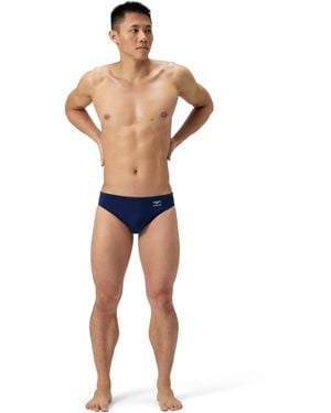 Speedo Solid Brief Endurance+ Swim Trunks Swimmers Navy Size 38 - Blue