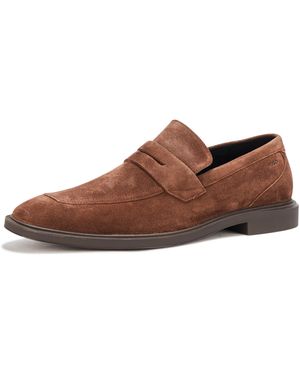 HUGO Gryff Suede Loafer - Brown