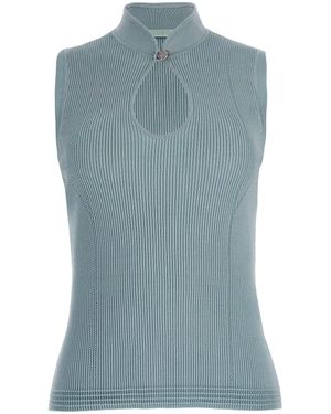 Guess Eco New Sleeveless Round Neck Guendalina Top - Blue