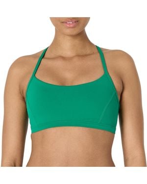 Amazon Essentials Active Formflex Buttery Soft Light Support Y-back Thin Strap Yoga Sports Bra - Green
