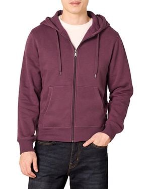 Amazon Essentials Felpa con Cappuccio e Cerniera Integrale in Pile - Viola