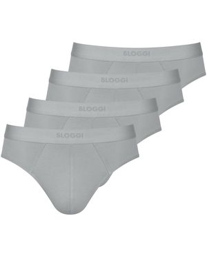 Sloggi Slip/Unterhose - 4er - Grau