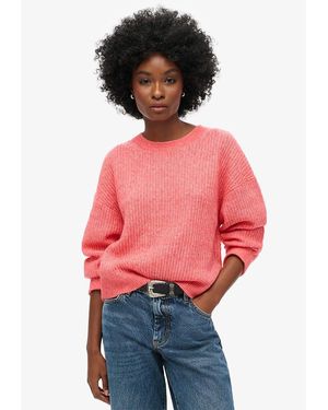 Superdry Brushed Jumper L Pink - Red