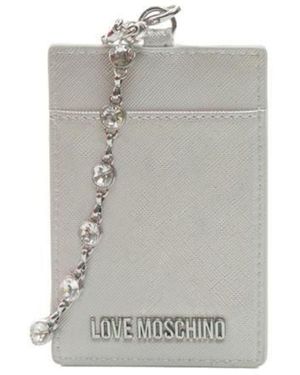 Love Moschino Portafoglio Con Portamonete Da Donna Marchio - Grigio