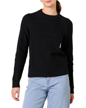Amazon Essentials Maglione a Trecce Donna - Nero