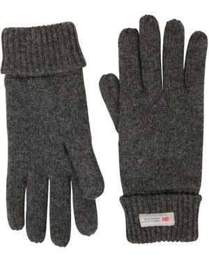 Mountain Warehouse Thinsulatetm Fleece Lined Gloves Dark Grey One Size - Black