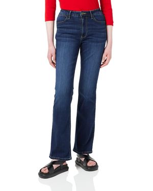 Wrangler High Rise Bootcut Jeans - Blu