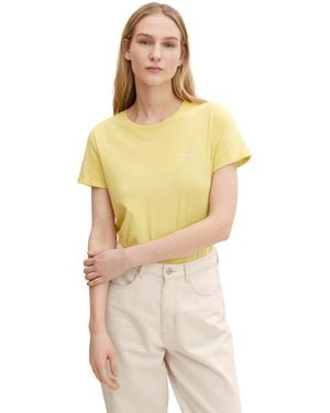 Tom Tailor T-Shirt mit Print 1030418 - Mettallic