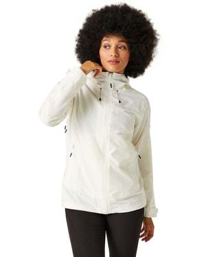 Regatta Waterproof Jacket Cappotto Impermeabile Traspirante con Cerniera Intera Okara da Donna - Bianco