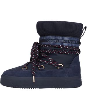 Tommy Hilfiger Tommytech Rwb Snowboot Warm Fw0fw09163 Outdoor Boots - Blue
