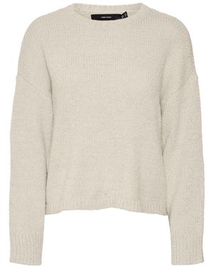 Vero Moda Vmwilda LS Boxy-Pullover Ga Boo L/S - Neutro