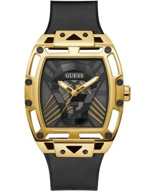 Guess Orologio Analogico Quarzo Uomo con Cinturino in Pelle GW0500G1 - Metallizzato