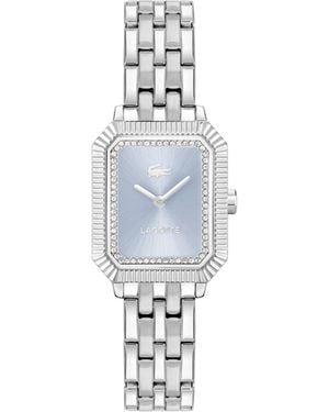 Lacoste Orologio Con Movimento Al Quarzo A Due Lancette da Donna Collezione PARISIENNE con Cinturino in Acciaio Inossidabile Argentato - Blu
