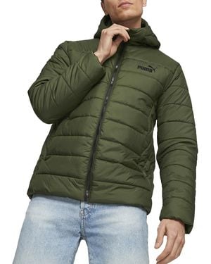 PUMA Essentials Hooded Padded Jacket - Green