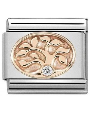 Nomination Family Tree Charm 9k Rose - Natural