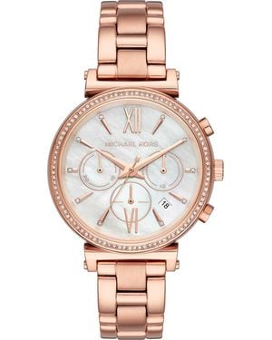 Michael Kors Orologio Al Quarzo Cronografo Da Donna Con Cinturino In Acciaio Inossidabile Mk6576 - Multicolore