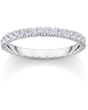 Thomas Sabo Ring in zartem Design mit weißen Steinen Recyceltes 925 Sterling Silber Zirkonia