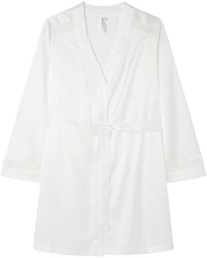 Women'secret Medium Robe Sense Bridal Bata - Blanco