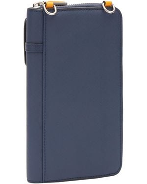 Guess Crts Sfno Lrg Zip Arnd W F Pck Bag - Blau