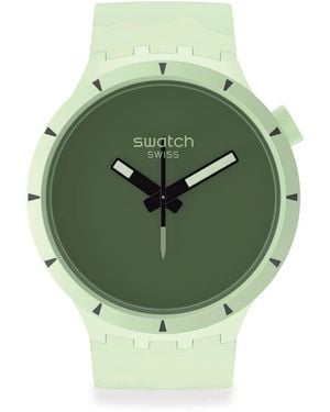 Swatch Erwachsene Analog-Digital Automatic Uhr mit Armband S7248106 - Grün