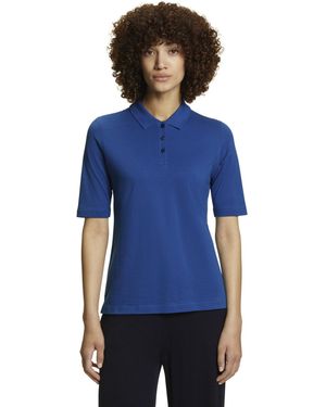 FALKE Polohemd Basic Pique Polo W Pl Baumwolle weich hautfreundlich bequem sehr leicht 1 Stück - Blau