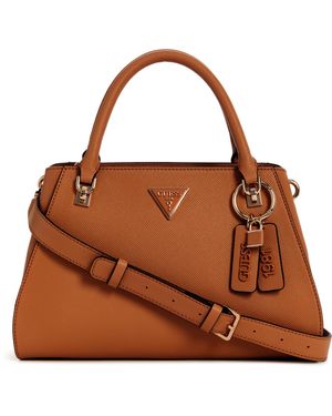Guess NOELLE LUXURY SATCHEL - Marrone