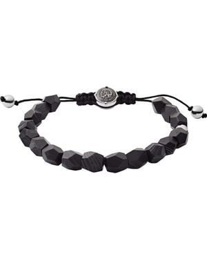 DIESEL Bracciale Da Uomo Perline - Nero