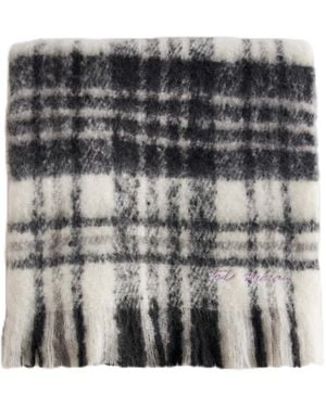 Ted Baker Chellis-checked Woven Scarf - Grey