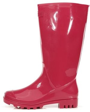 Regatta Wenlock' PVC impermeabile Eva Footbed Walking Wellington stivali pioggia donna - Rosso