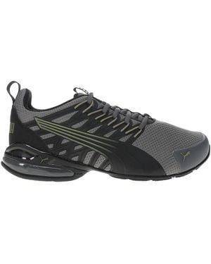 PUMA Mens Voltaic Evo Wide Running Trainers Shoes - Grey, Grey, 11.5 - Black