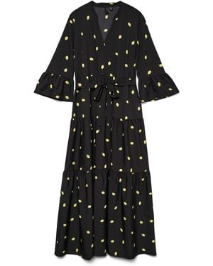 Vero Moda Female Kleid VMZERA Langes Kleid - Schwarz