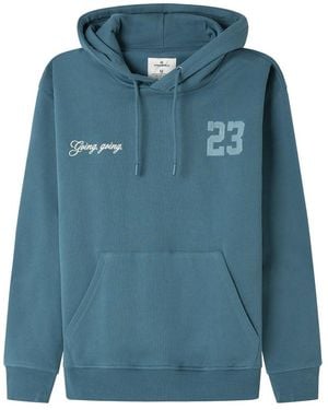 Springfield Touch 23 Baseball Ls Graphic Hooded Sweatshirt Met Capuchon - Blauw