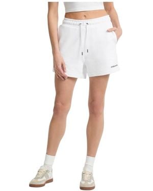 Guess Pantaloni casual da donna GJ Reg Embo Shorts - Bianco