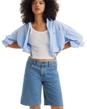 Levi's Baggy Dad Jort Short en Denim - Bleu