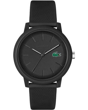 Lacoste 12.12 Chrono Tr90 Case Quartz Chronograph Watch With Black Rubber Strap