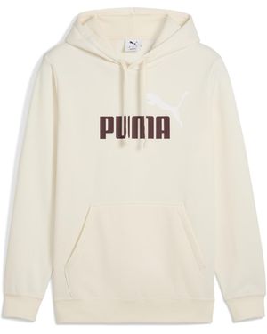 PUMA Ess 2 Color No. 1 Logo Hoodie Fl Hoodies - Wit