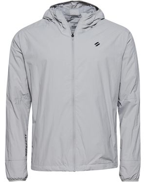 Superdry Run Rain Jacket - Grey