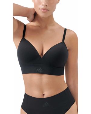 adidas Wireless Bra-Sport Active Seamless Micro Stretch BH - Schwarz