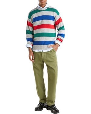 Benetton Maglia G/C M/L 18AYK107Y Maglione - Grigio