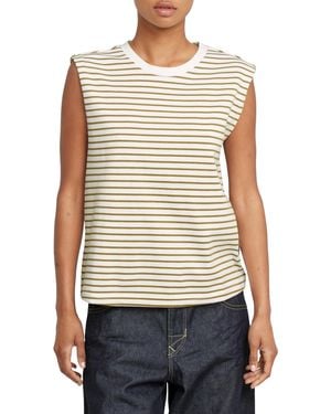 G-Star Stripe Boxy R T Ss Wmn - Blauw