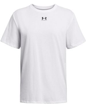 Under Armour Campus Oversized Short-Sleeve T-Shirt - White