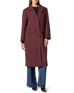 The Drop Liam Loose Overcoat Coats - Red