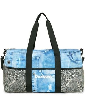 Desigual Bols Life Bag Y Oro Viejo - Blau